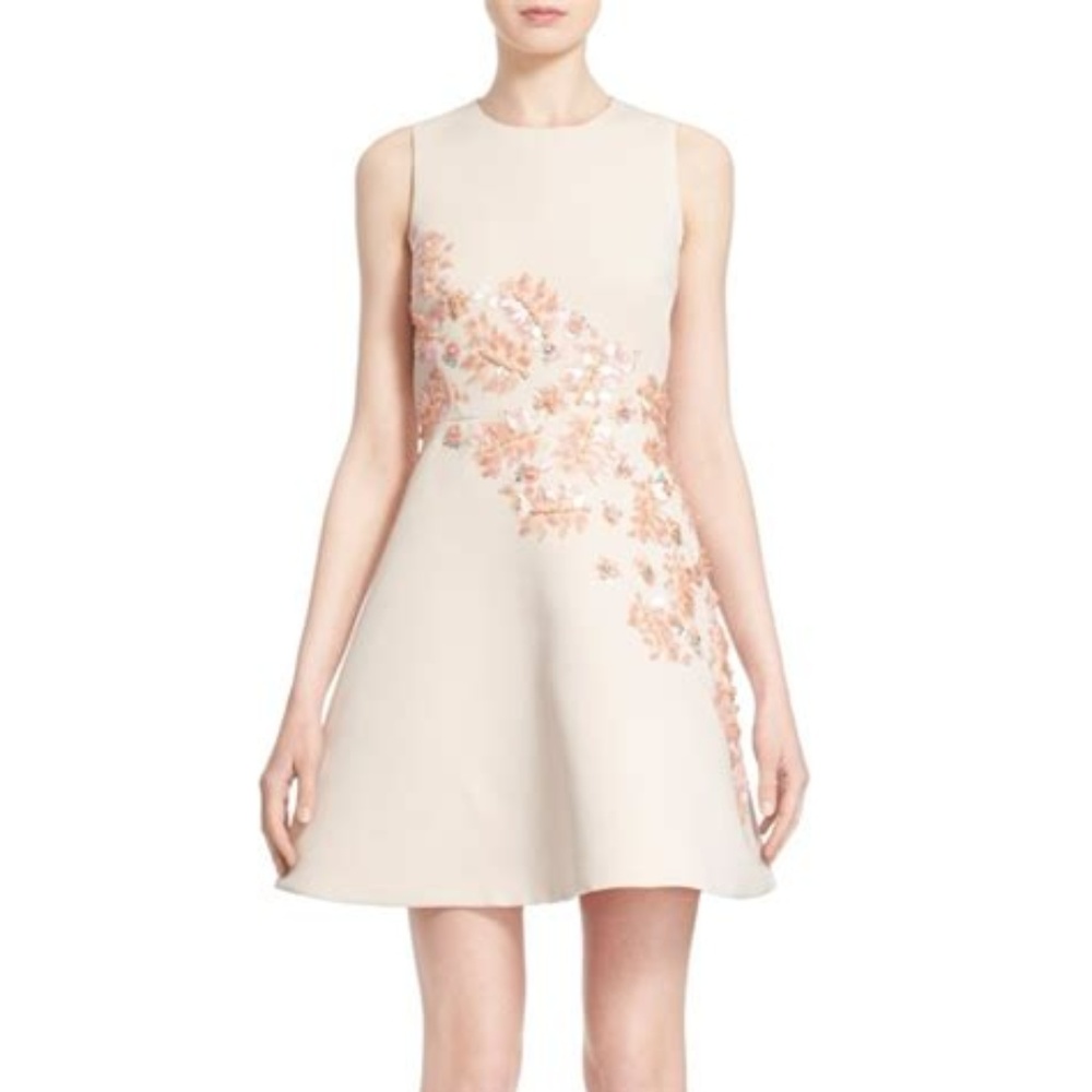 SOLD Kate Spade Sea Ferns Embellished Dress - Picture 1 of 8